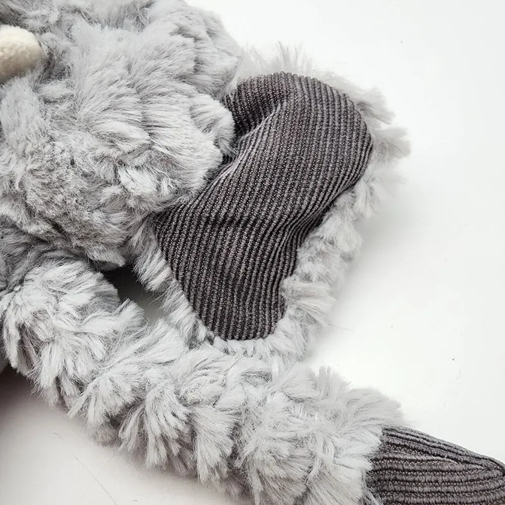 First Impressions Gray Chubby Elephant Plush Stuffed Animal Toy 9